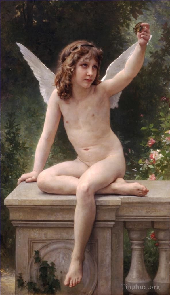 威廉·阿道夫·布格罗 的油画作品 -  《天使天使》