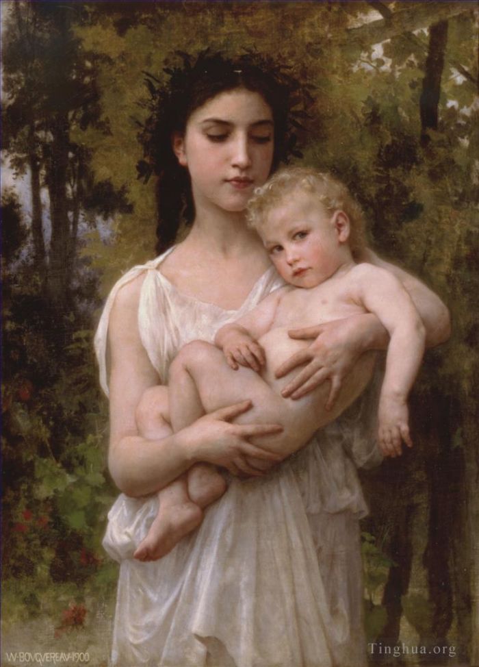 威廉·阿道夫·布格罗 的油画作品 -  《新兄弟,1900》