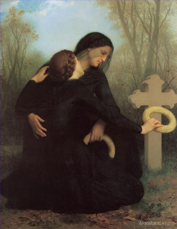 威廉·阿道夫·布格罗 的油画作品 -  《死亡之日》
