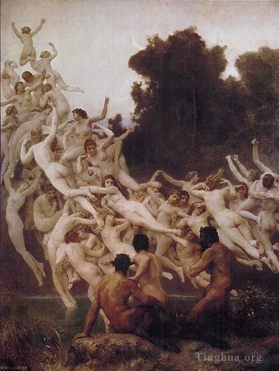 威廉·阿道夫·布格罗 的油画作品 -  《莱斯奥瑞德斯,1902》