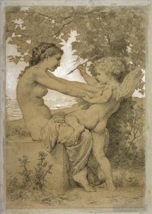 艺术家威廉·阿道夫·布格罗作品《热爱抵抗1885》