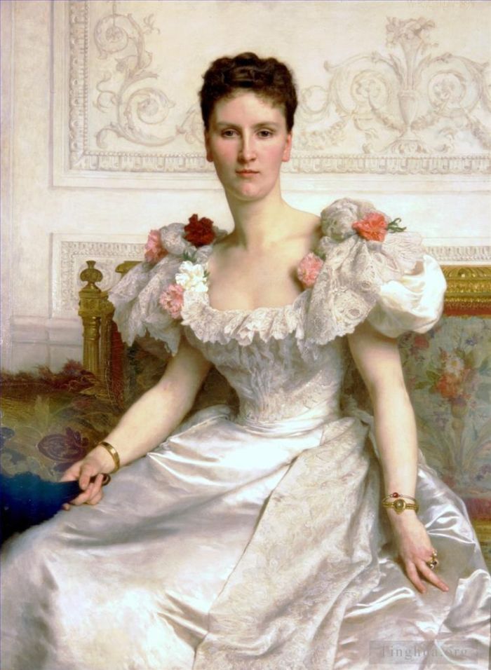威廉·阿道夫·布格罗 的油画作品 -  《康巴塞雷斯伯爵夫人》