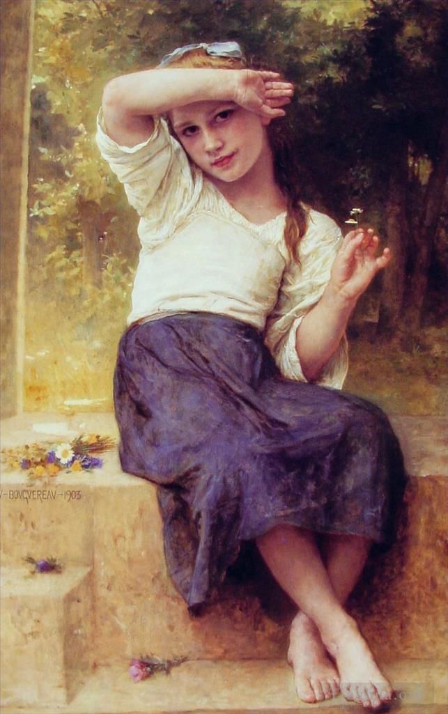 威廉·阿道夫·布格罗 的油画作品 -  《玛格丽特》