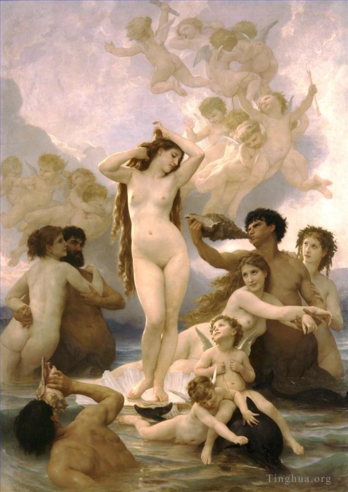 威廉·阿道夫·布格罗 的油画作品 -  《维纳斯的诞生》