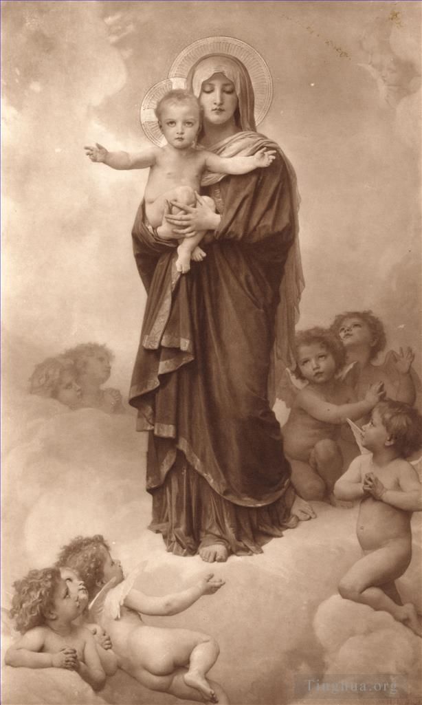 威廉·阿道夫·布格罗 的油画作品 -  《安格斯圣母院》