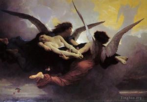艺术家威廉·阿道夫·布格罗作品《灵魂升天现实主义天使》