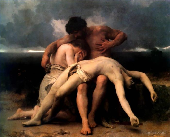 威廉·阿道夫·布格罗 的油画作品 -  《第一次哀悼》