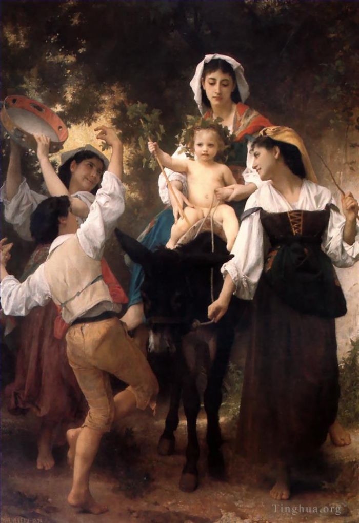 威廉·阿道夫·布格罗 的油画作品 -  《收获归来》