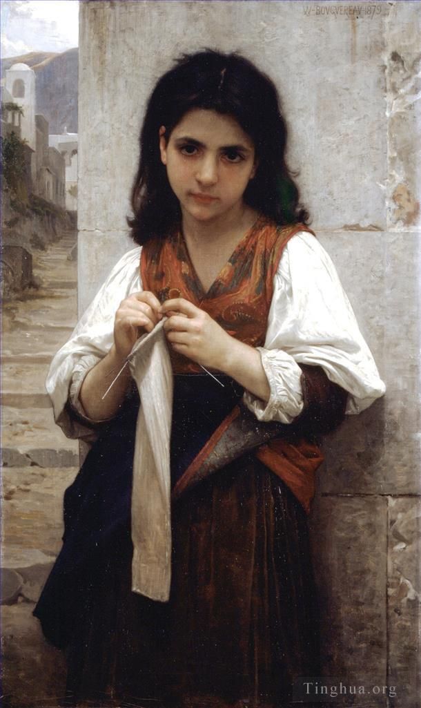 威廉·阿道夫·布格罗 的油画作品 -  《特里科特斯,1879》