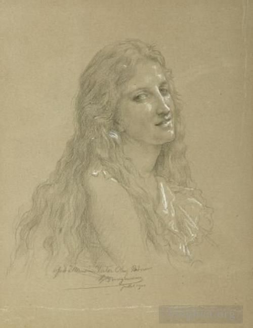 威廉·阿道夫·布格罗 的各类绘画作品 -  《一个女人的图画》