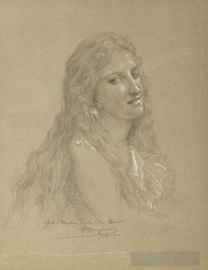 艺术家威廉·阿道夫·布格罗作品《一个女人的图画》