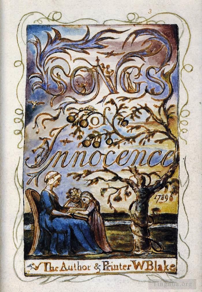 威廉·布莱克 的各类绘画作品 -  《天真之歌》