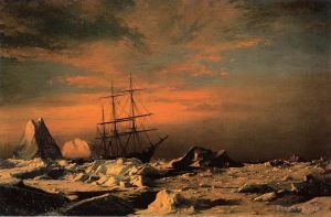 艺术家威廉·布拉德福德作品《冰原居民注视着入侵者》