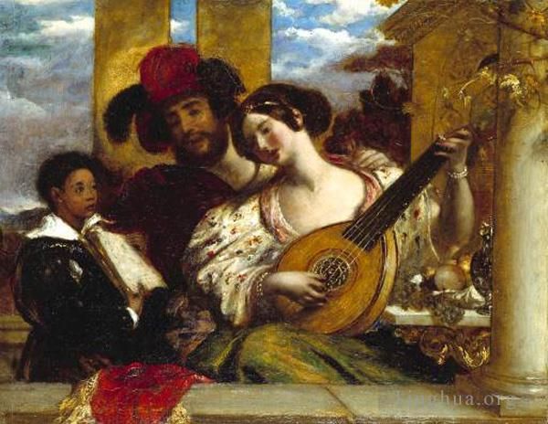 威廉·埃蒂 的油画作品 -  《二重唱》