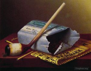 艺术家威廉·米切尔·哈尼特作品《后台冒烟》