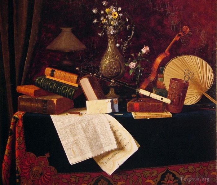 威廉·米切尔·哈尼特 的油画作品 -  《舒适》