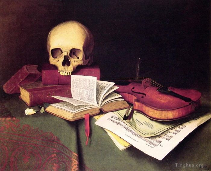 威廉·米切尔·哈尼特 的油画作品 -  《死亡与不朽》