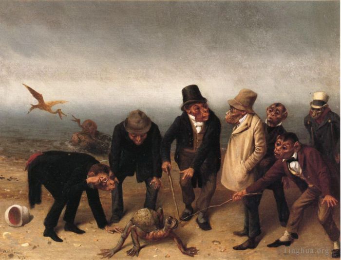 威廉·霍尔布鲁克·伯尔德 的油画作品 -  《亚当的发现》