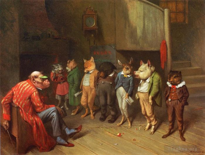 威廉·霍尔布鲁克·伯尔德 的油画作品 -  《校规》