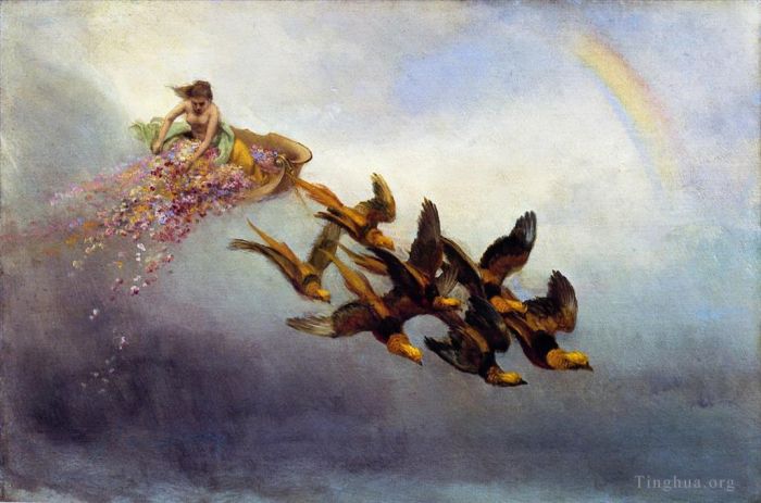威廉·霍尔布鲁克·伯尔德 的油画作品 -  《四时春》