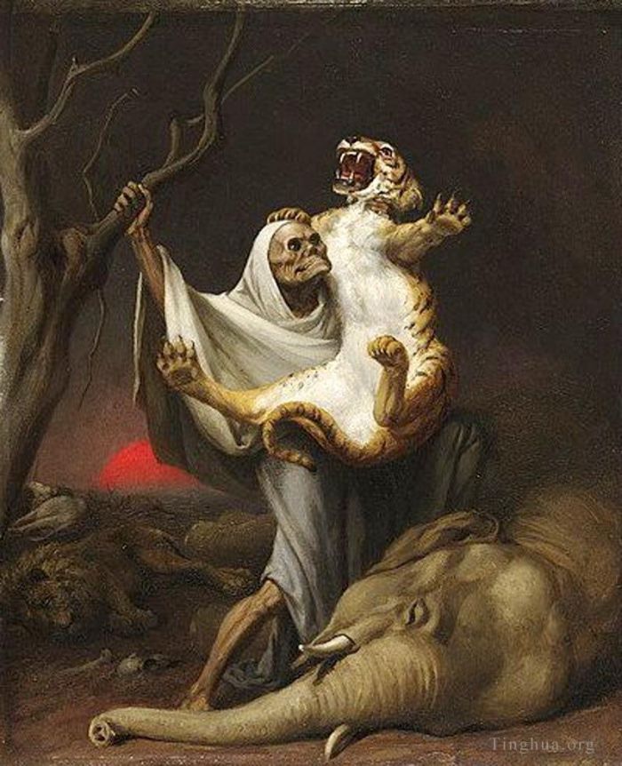威廉·霍尔布鲁克·伯尔德 的油画作品 -  《死亡的力量》
