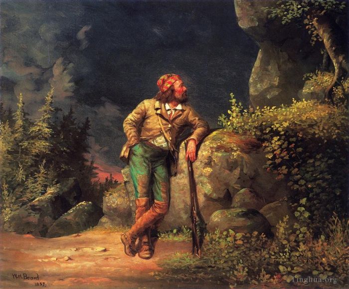 威廉·霍尔布鲁克·伯尔德 的油画作品 -  《捕手》