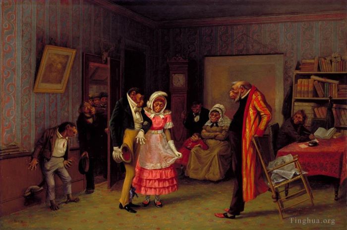 威廉·霍尔布鲁克·伯尔德 的油画作品 -  《逃跑比赛》