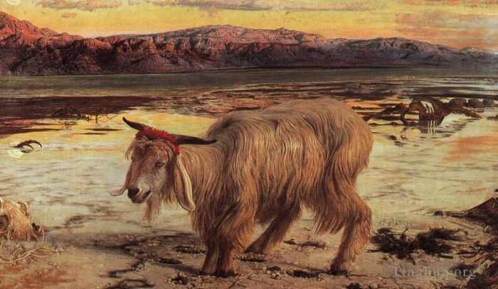 威廉·霍尔曼·亨特 的油画作品 -  《替罪羊》