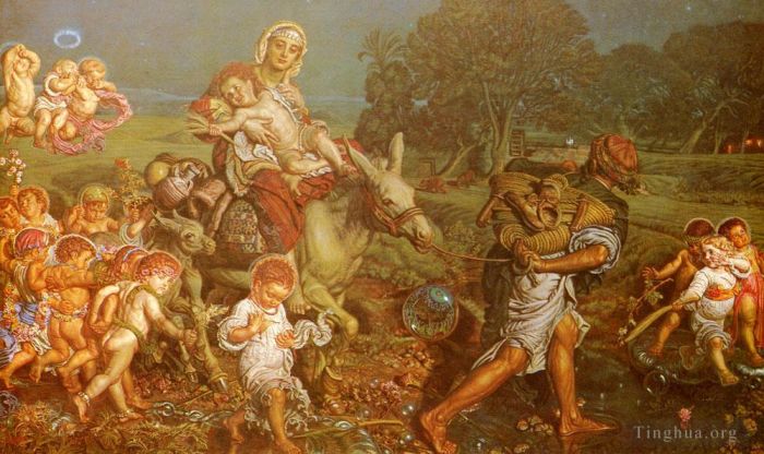 威廉·霍尔曼·亨特 的油画作品 -  《无辜者的胜利》