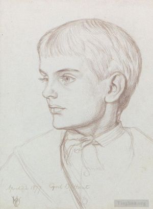 艺术家威廉·霍尔曼·亨特作品《肖像》