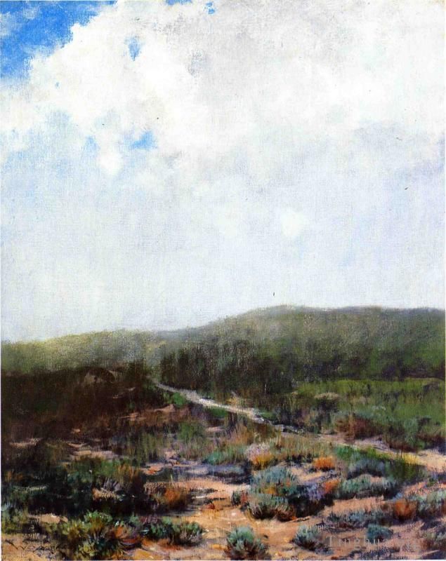 威廉·梅里特·切斯 的油画作品 -  《欣纳科克的沙丘》