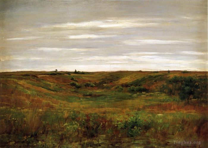 威廉·梅里特·切斯 的油画作品 -  《Shinnecock,谷景观》