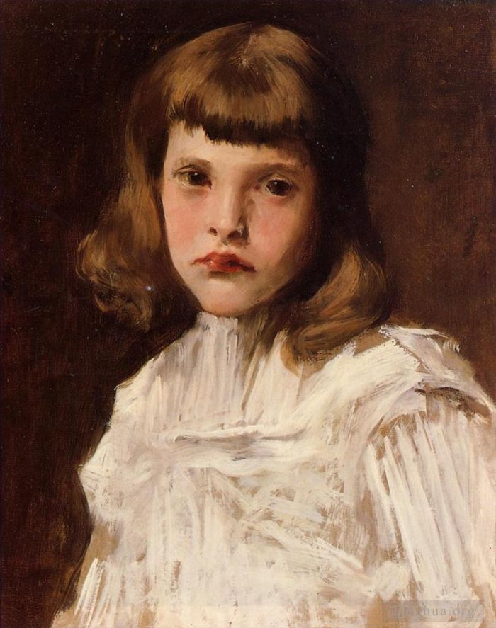 威廉·梅里特·切斯 的油画作品 -  《多萝西的肖像》