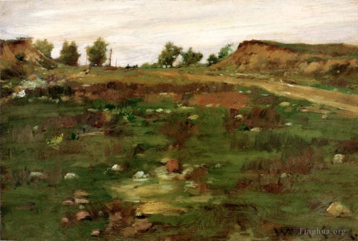 威廉·梅里特·切斯 的油画作品 -  《欣纳科克山,1895》