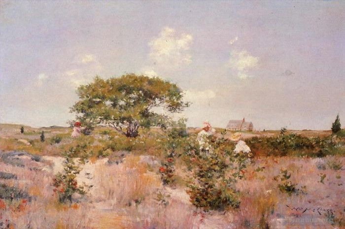 威廉·梅里特·切斯 的油画作品 -  《欣纳科克风景,1892》