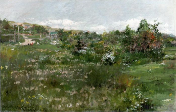 威廉·梅里特·切斯 的油画作品 -  《Shinnecock景观cm》