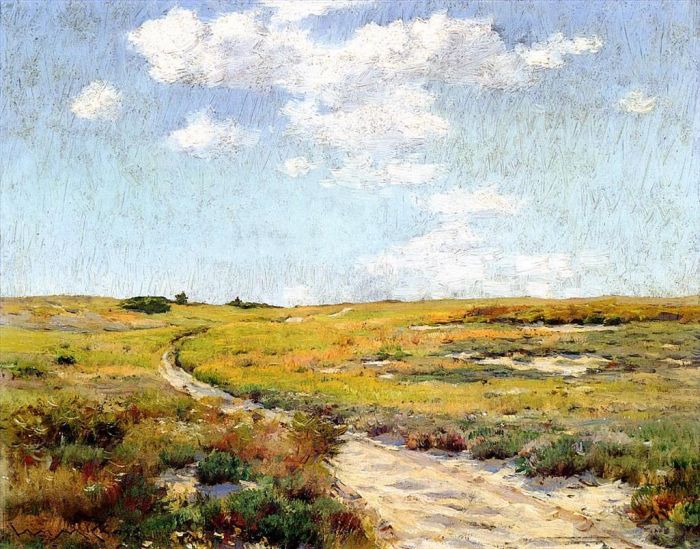 威廉·梅里特·切斯 的油画作品 -  《阳光明媚的下午欣纳科克山》