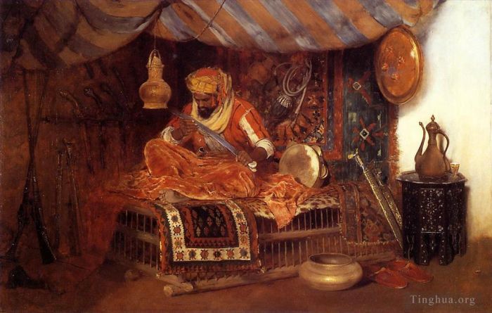 威廉·梅里特·切斯 的油画作品 -  《摩尔战士》