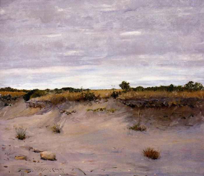 威廉·梅里特·切斯 的油画作品 -  《长岛欣纳科克风掠金沙酒店》