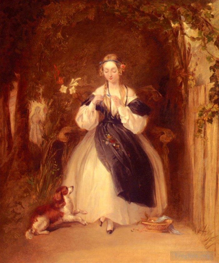 威廉·鲍威尔·弗里思 的油画作品 -  《热情》