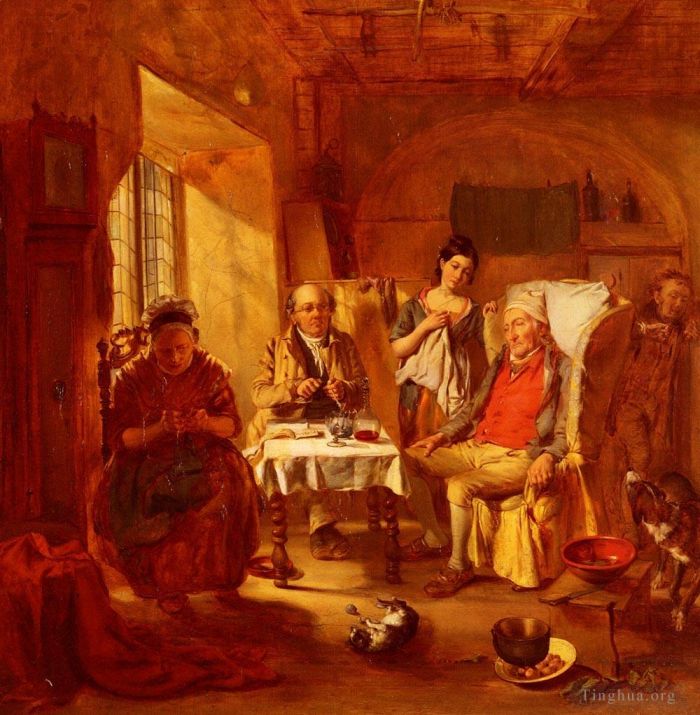 威廉·鲍威尔·弗里思 的油画作品 -  《家庭律师》