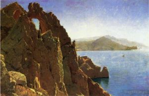 艺术家威廉·斯坦利·哈兹尔廷作品《卡普里岛自然拱门》