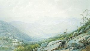 艺术家威廉·特罗斯特·理查兹作品《华盛顿山山脉》