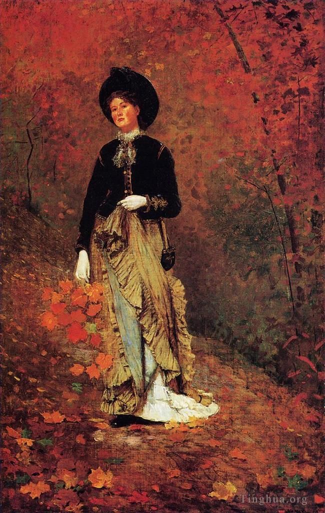 温斯洛·霍默 的油画作品 -  《秋天》