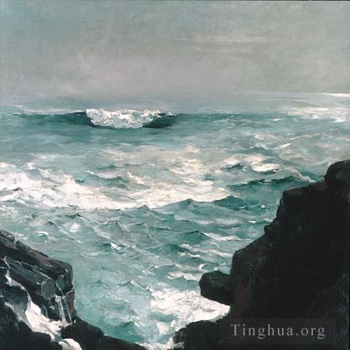 温斯洛·霍默 的油画作品 -  《加农岩》