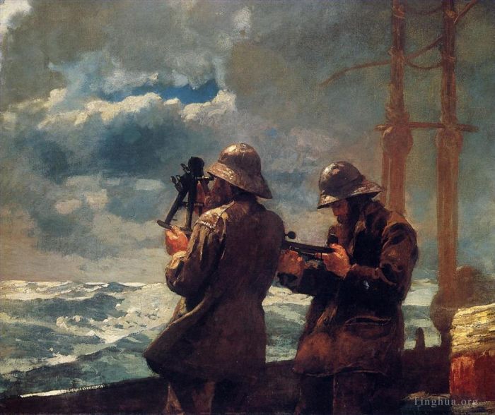 温斯洛·霍默 的油画作品 -  《八铃》