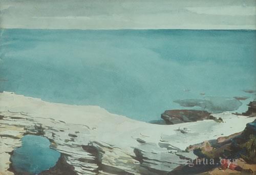 温斯洛·霍默 的油画作品 -  《天然桥百慕大》