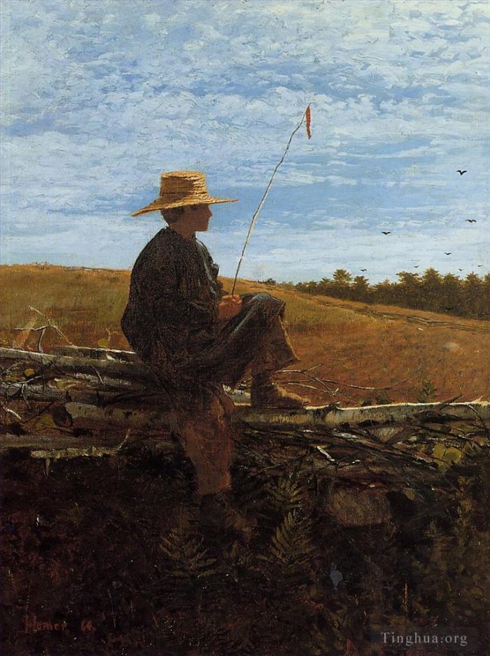 温斯洛·霍默 的油画作品 -  《处于戒备》