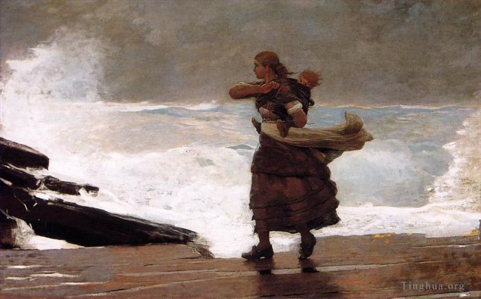 温斯洛·霍默 的油画作品 -  《大风》