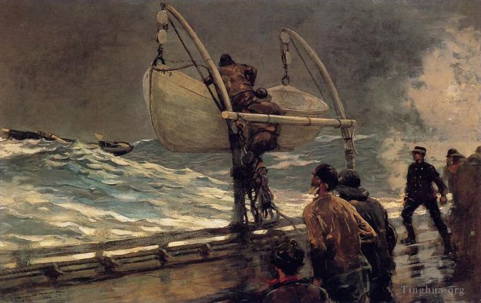 温斯洛·霍默 的油画作品 -  《遇险信号》
